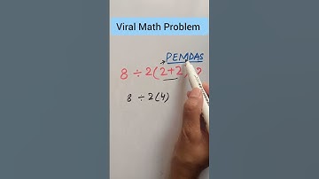 Viral Math Problem || PEMDAS Rule #shorts #viral