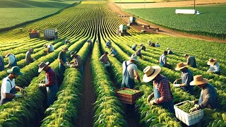 US Farmers Harvest Vegetables And Fruits On Millions Of Acres Of Farmland In 2024