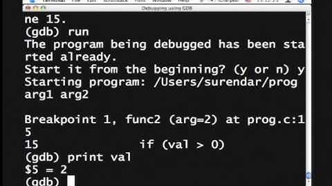 GDB debugger (HQ)