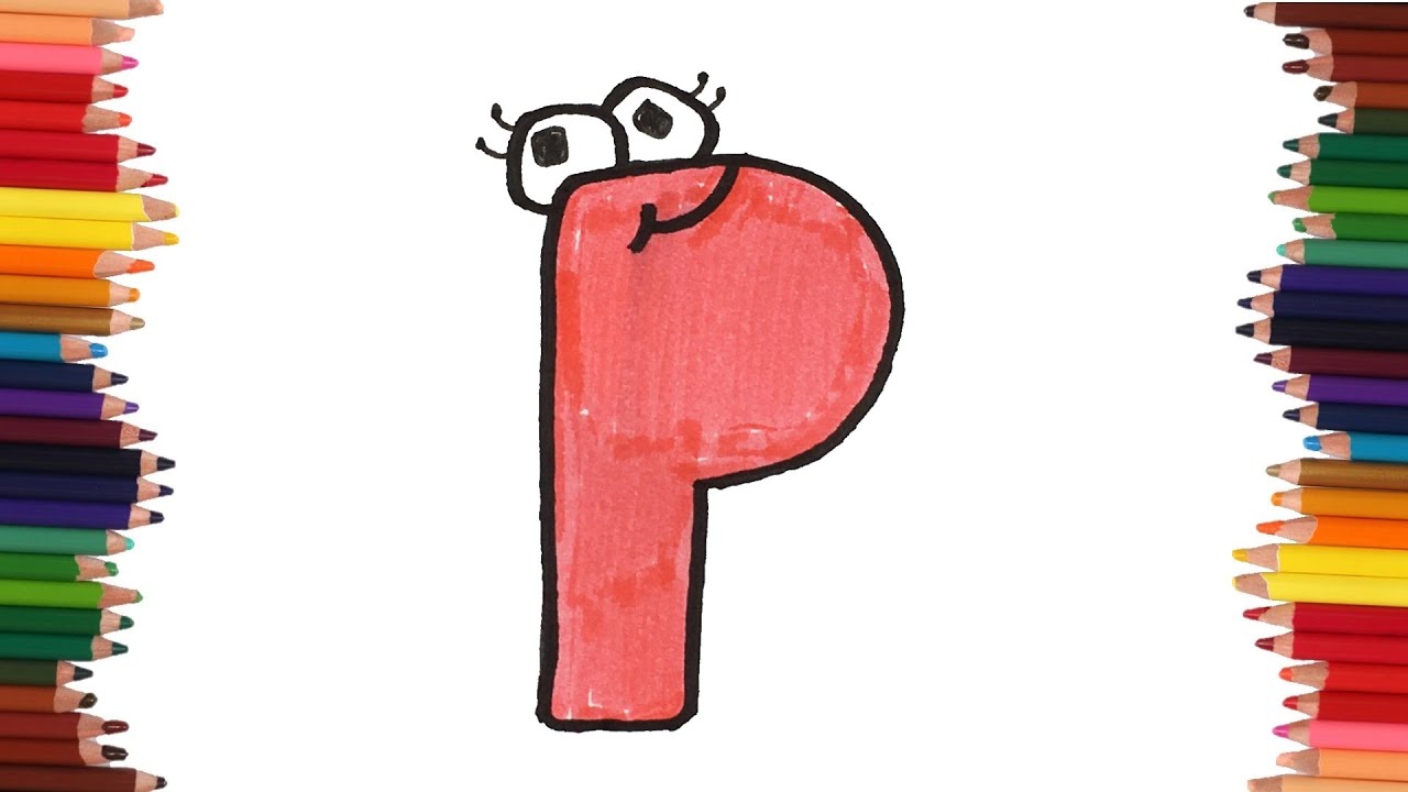 Cómo dibujar la letra P del Alfabeto LORE | Dibujos del Alfabeto Lore -  thptnganamst.edu.vn