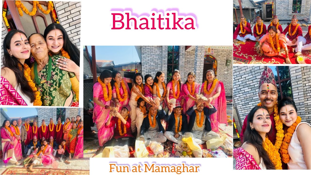 Bhaitika 2080 Celebration in Nepal: Siblings and Cousins Reunion at Nani Maa's House🇳🇵❤️#prakriti