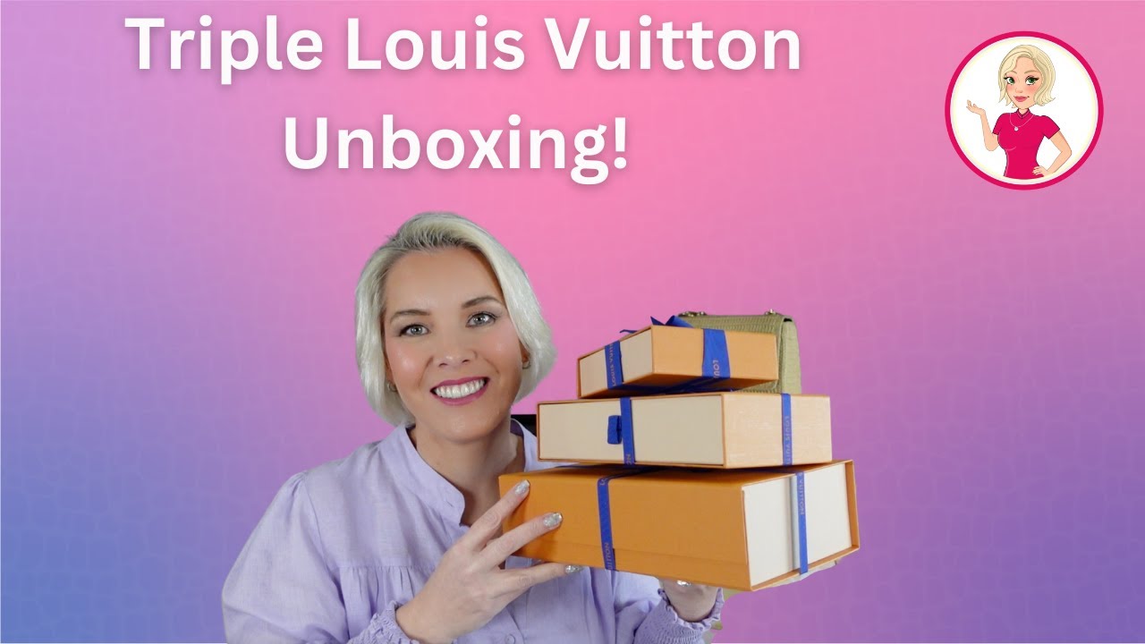 Mom's gift: Triple Unboxing of LOUIS VUITTON Bag, Belt & Bracelet