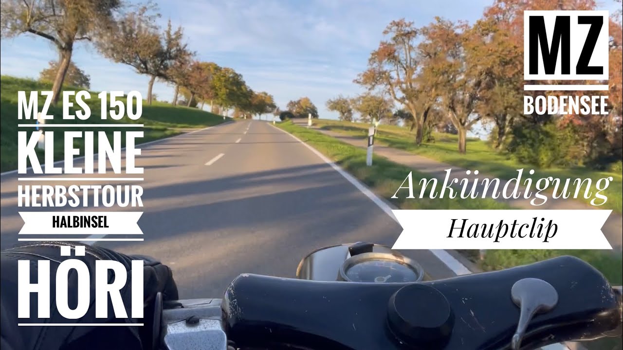MZ ES 150 - Ausschnitt Herbsttour auf der Halbinsel Höri