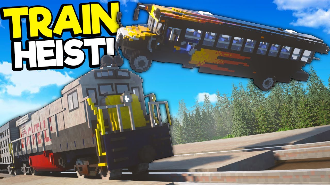 I Caused a TRAIN CRASH During a Modded Heist! (Teardown Mods) - YouTube