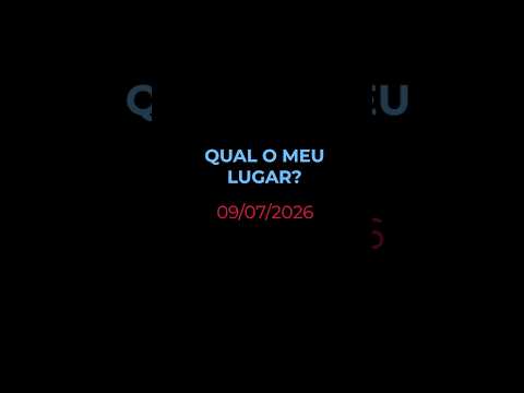 QUAL O MEU LUGAR? | Oração Diária (Devocional 09/07/2026)