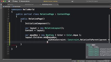 032 Relative Layout in Code - Xamarin Forms Course