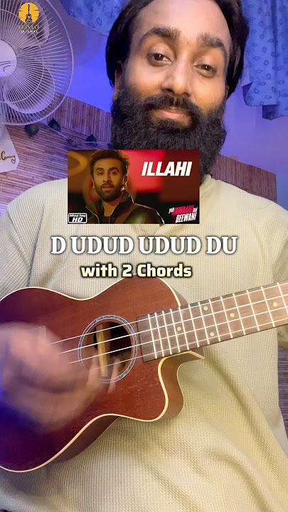 Ilaahi with 2 ukulele chords - ukulele lesson #shorts