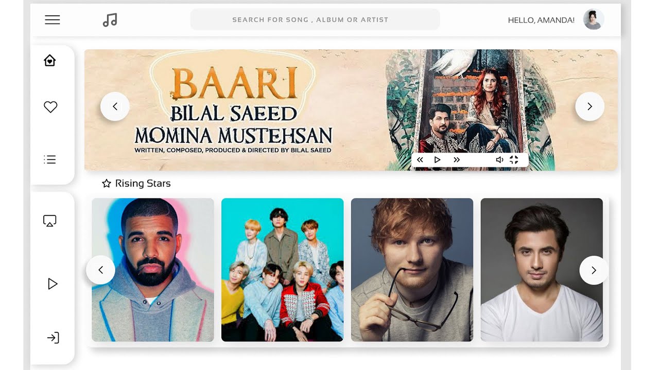 Premium Music Website UI Design UI/UX | Figma Speed UI Design
