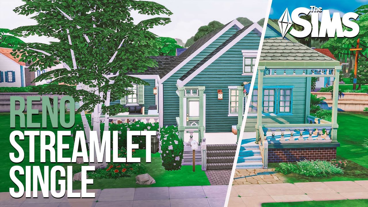 STREAMLET SINGLE RENO 💚 No CC Stop Motion Sims 4 YouTube