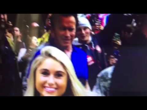 Arnold Schwarzenegger Eyes Fitness Model's Butt At Arnold Classic