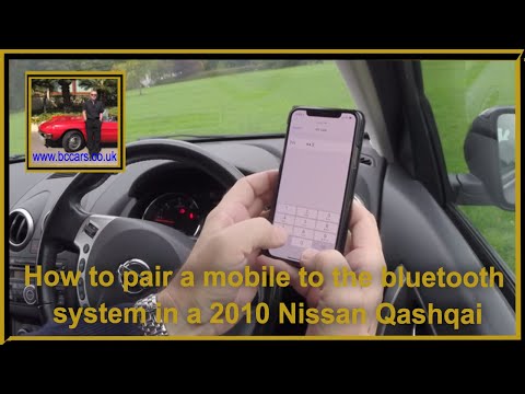How to pair a mobile to the bluetooth system in a 2010 Nissan Qashqai
