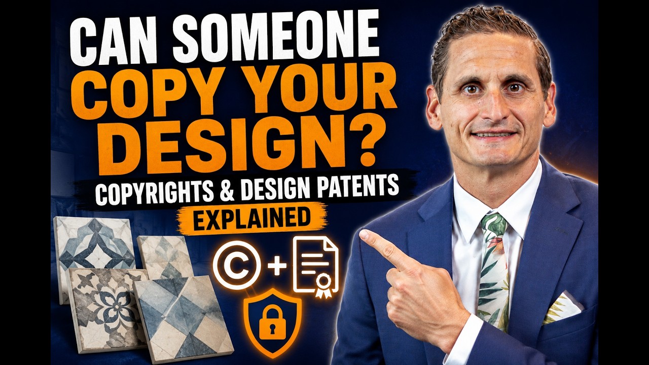 Can Someone Copy Your Design? Copyrights & Design Patents Explained video thumbnail