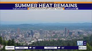 Summer heat remains for one more day in Portland