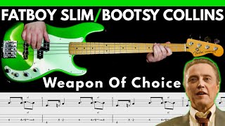 Fatboy Slim Ft. Bootsy Collins - Weapon Of Choice 2000 B Cover Notation Tabs