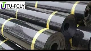 The Hdpe Geomembrane Is Being Laid.....