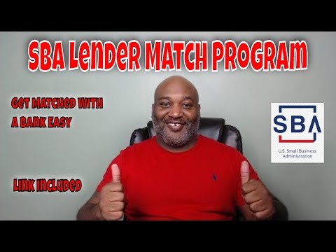 SBA Lender Match Program - Get Matched With A Bank Easy!