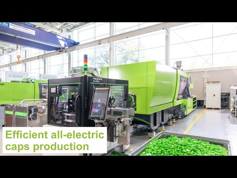 All-electric 38 mm beverage caps production in less than 4 s | ENGEL e-cap 380 - video from ENGEL