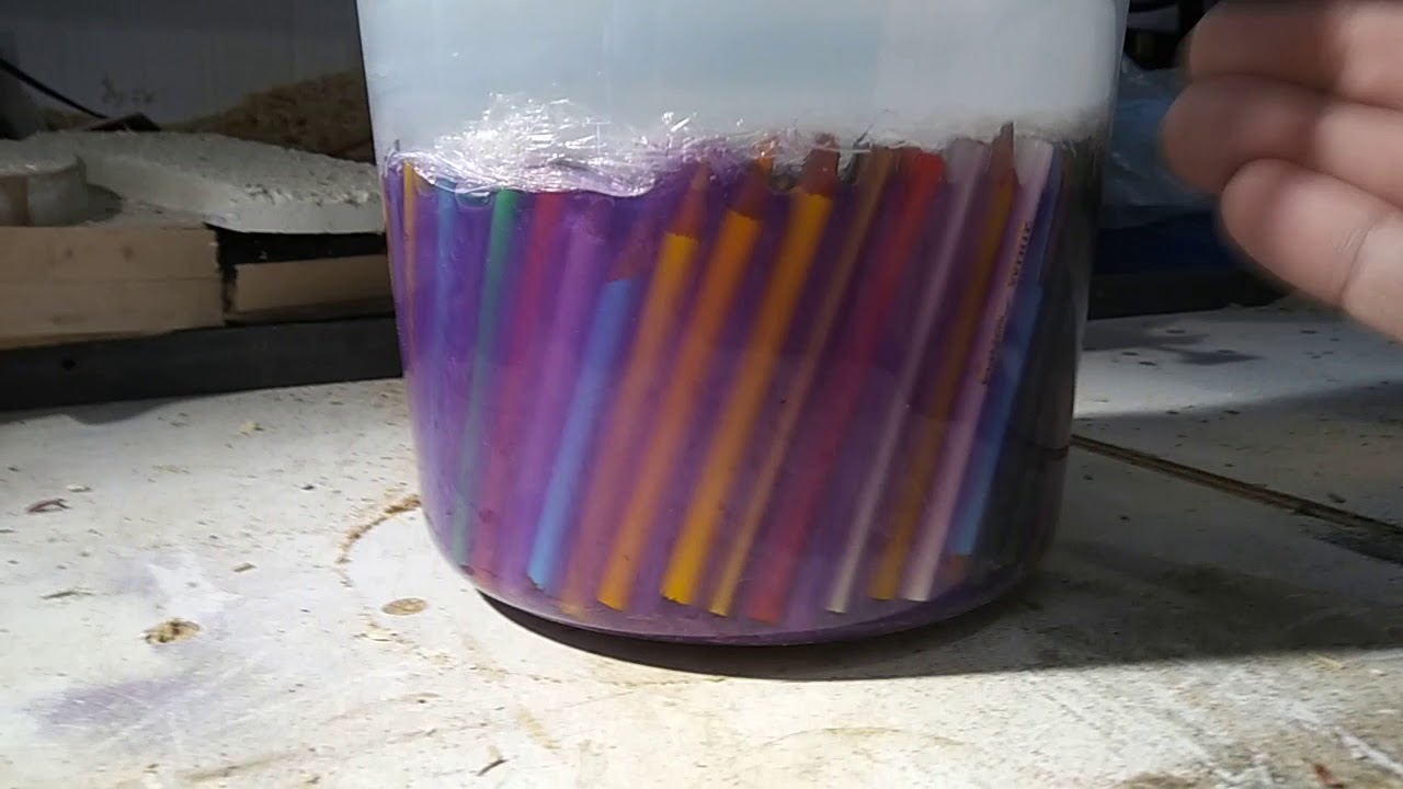 First attempt at epoxy color pencil bowl. YouTube