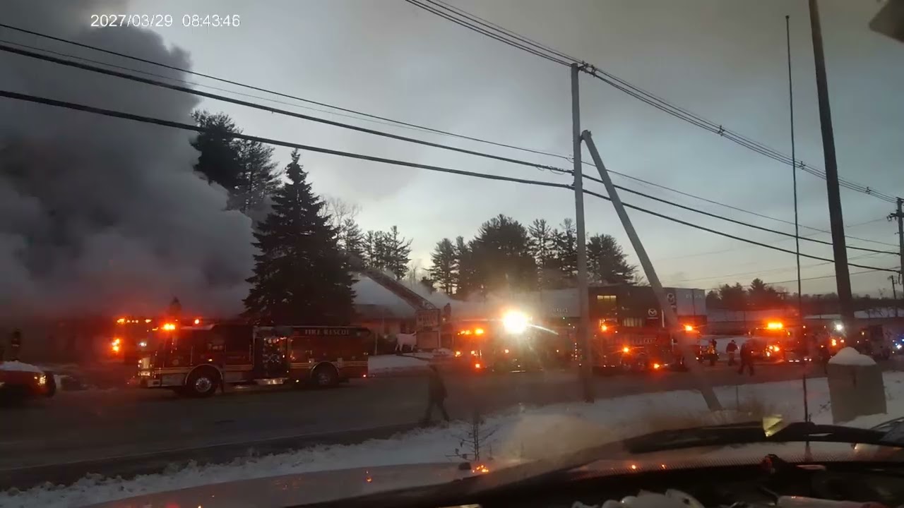 the wagon wheel inn on fire @ lenox ma part1