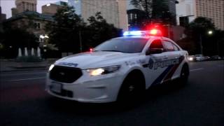 Here we see a toronto police cruiser rushing northbound on university
ave responding to unknown call