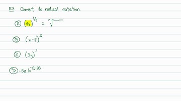 Intermediate Algebra - Rational Exponents: Simplifying Expressions of the form a^(1/n)