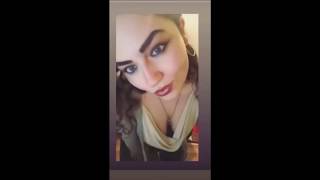 Brunette Fondling Her Big Boobs on Instagram Story