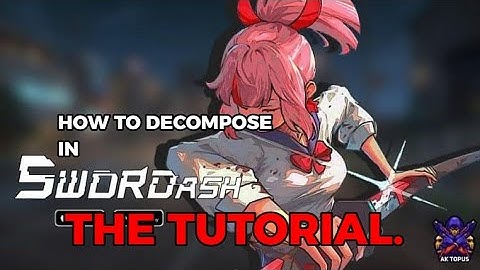 HOW TO DECOMPOSE ITEMS IN SWORDASH SHORT TUTORIAL