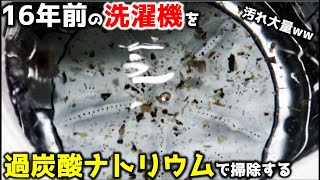 16年前の洗濯機を過炭酸ナトリウムで掃除したらゴミだらけだったww