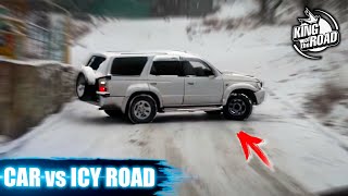 Summer tires fan-club. Car ice Sliding crash \& spin outs 2021. Black ice and Icy road.
