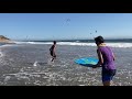 Skimboarding at Waddell Beach 🏖