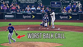 MLB | Worst balk call Crazy