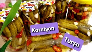 Kornişon Salatalık Turşusu / Tam Ölçülü Kıtır Kıtır Kışlık Turşu