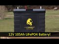 Lion Safari UT 1300 12V 105Ah LiFePO4 Battery, Overview and Testing