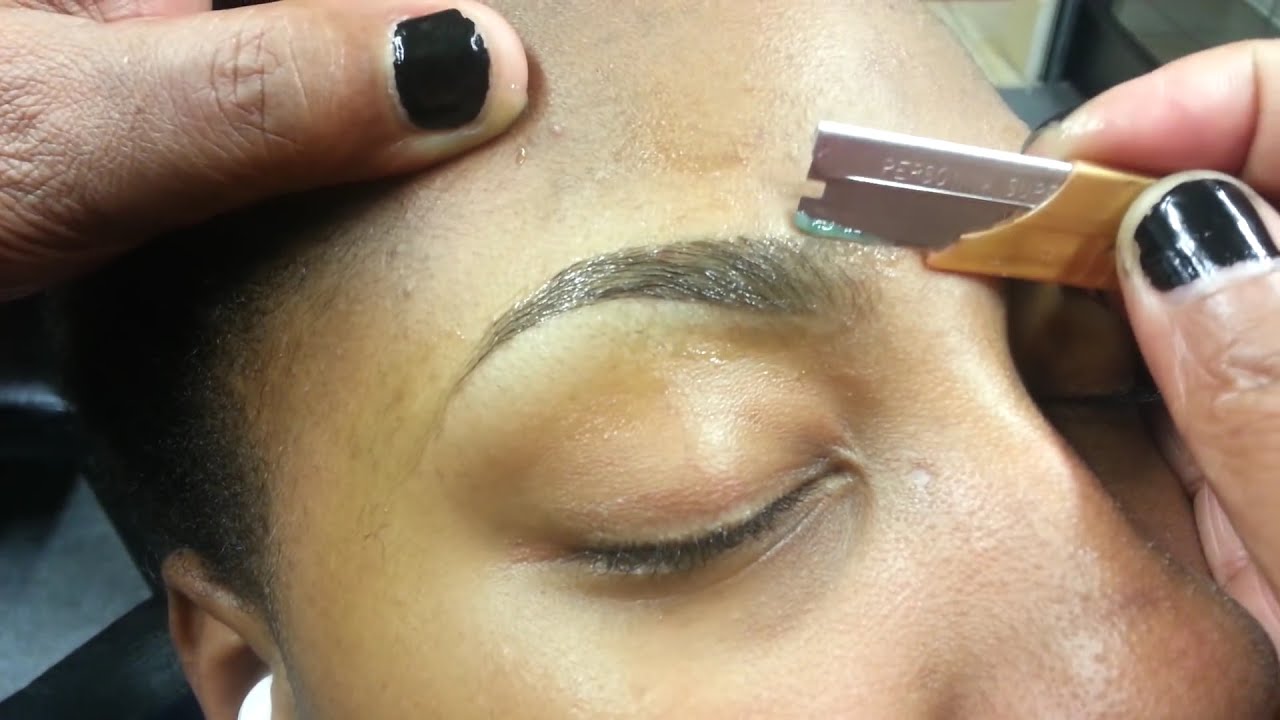 How To Shape Your Eyebrows Using A Razor Part 2 YouTube