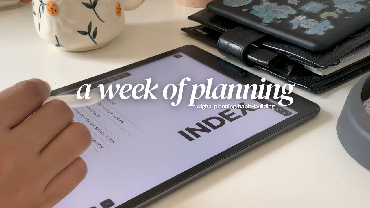 DESK VLOG: digital planning on my desk, working out, building habits, and more