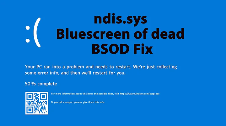ndis.sys Blue screen of dead BSOD Fix