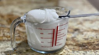 طريقة عمل كريم خالي من الشموع والمستحلبات | How to make a cream free waxes and emulsifiers