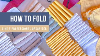 How To Fold Clothes TO SAVE SPACE
