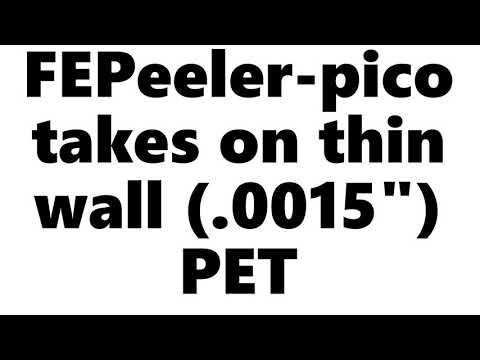 .0015" wall PET removal from Polyimide