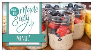 Healthy Meal Prep | Menu 7 | Salmon Cakes, Asparagus Risotto & Vegan Yogurt