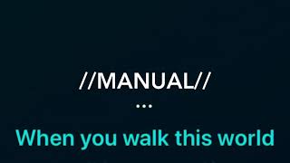 //MANUAL// - Mindless Creatures (Karaoke Version)