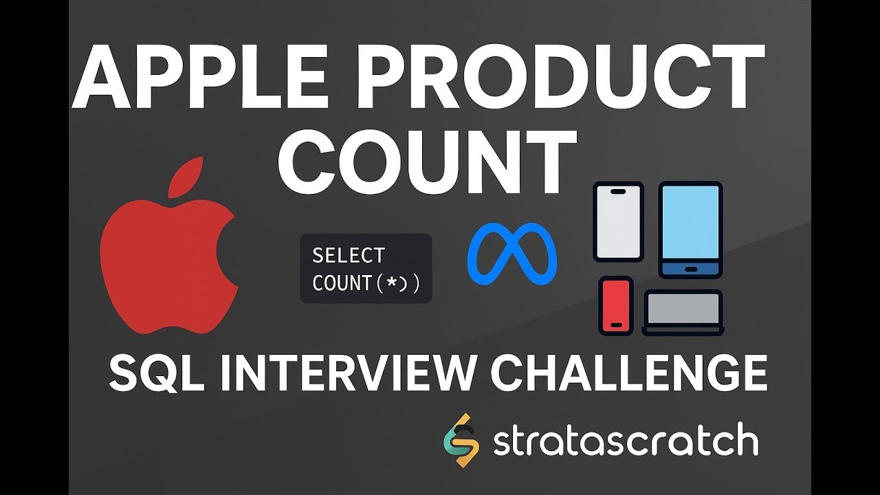 Apple Product Counts - Python StrataScratch - YouTube