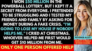 I Won $50 Million In The Lottery But Kept It Secret & Pretended To Struggle; One Person Helped...