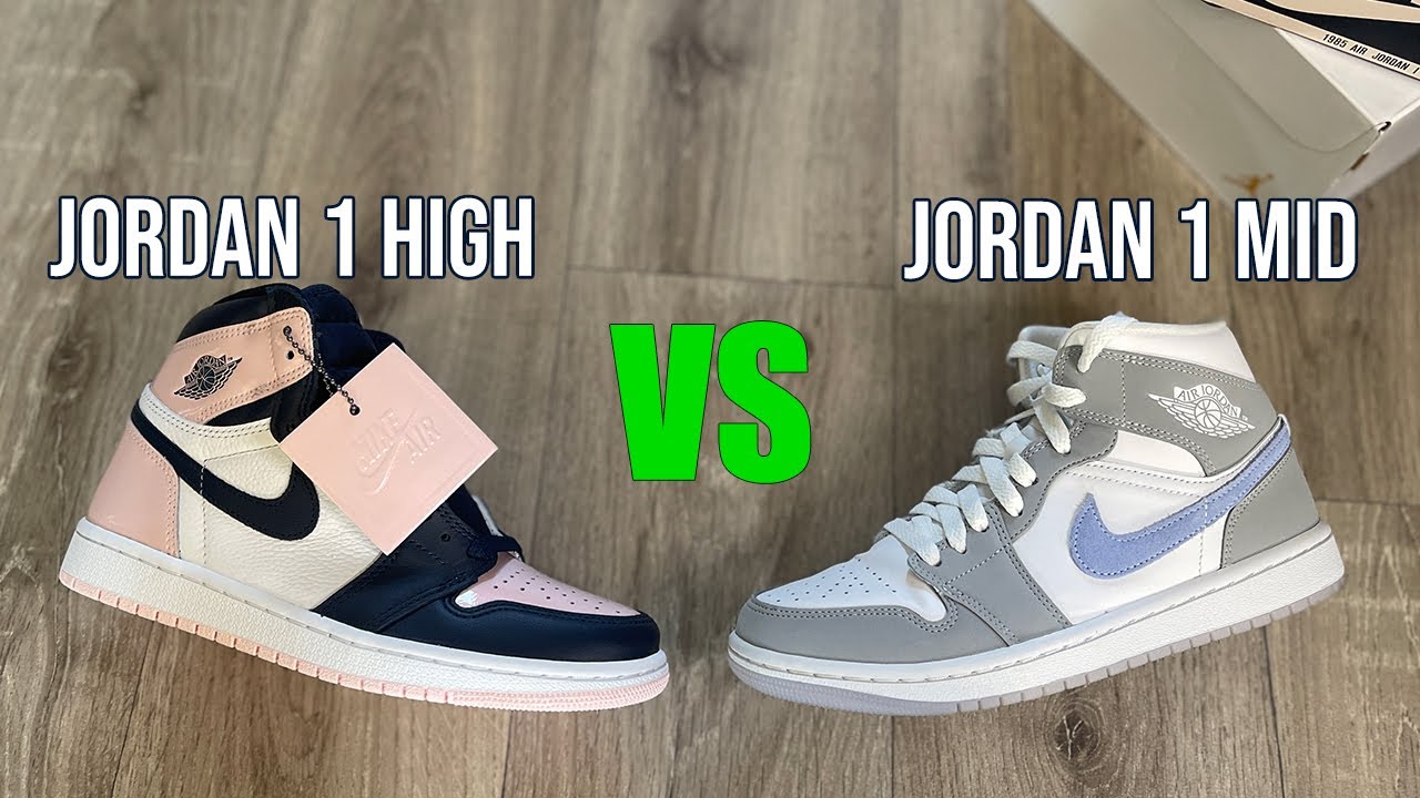 high top vs mid top jordan 1