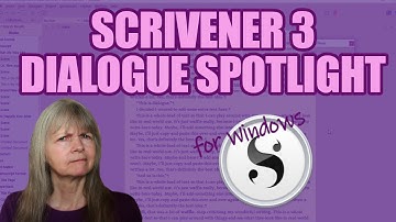 Scrivener 3 for Windows: How to Use the Dialogue Focus Function