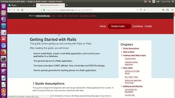 Ruby gem and Rail install inti ubuntu