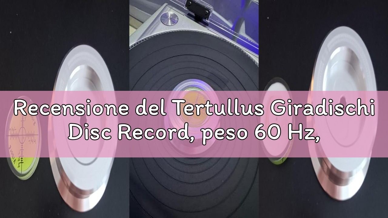 Tertullus Stabilizzatore del peso del disco 3 in 1, 50 Hz, 280 g, morsetto in vinile, per giradischi LP in alluminio, per giradischi LP Tertullus Stabilizzatore del peso del disco 3 in 1, 50 Hz, 280 g, morsetto in vinile, per giradischi LP in alluminio, per giradischi LP