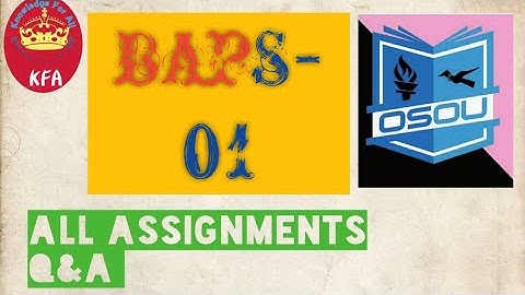 BAPS-01 || All Q&A in one video ||OSOU sambalpur