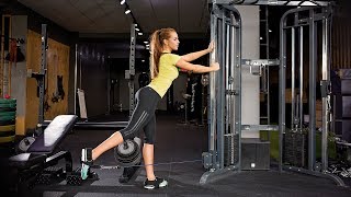 Best Butt Legs Exercises-Fitness motivation-Glute Kickback, Maximize Workout for Gym Cable Machine