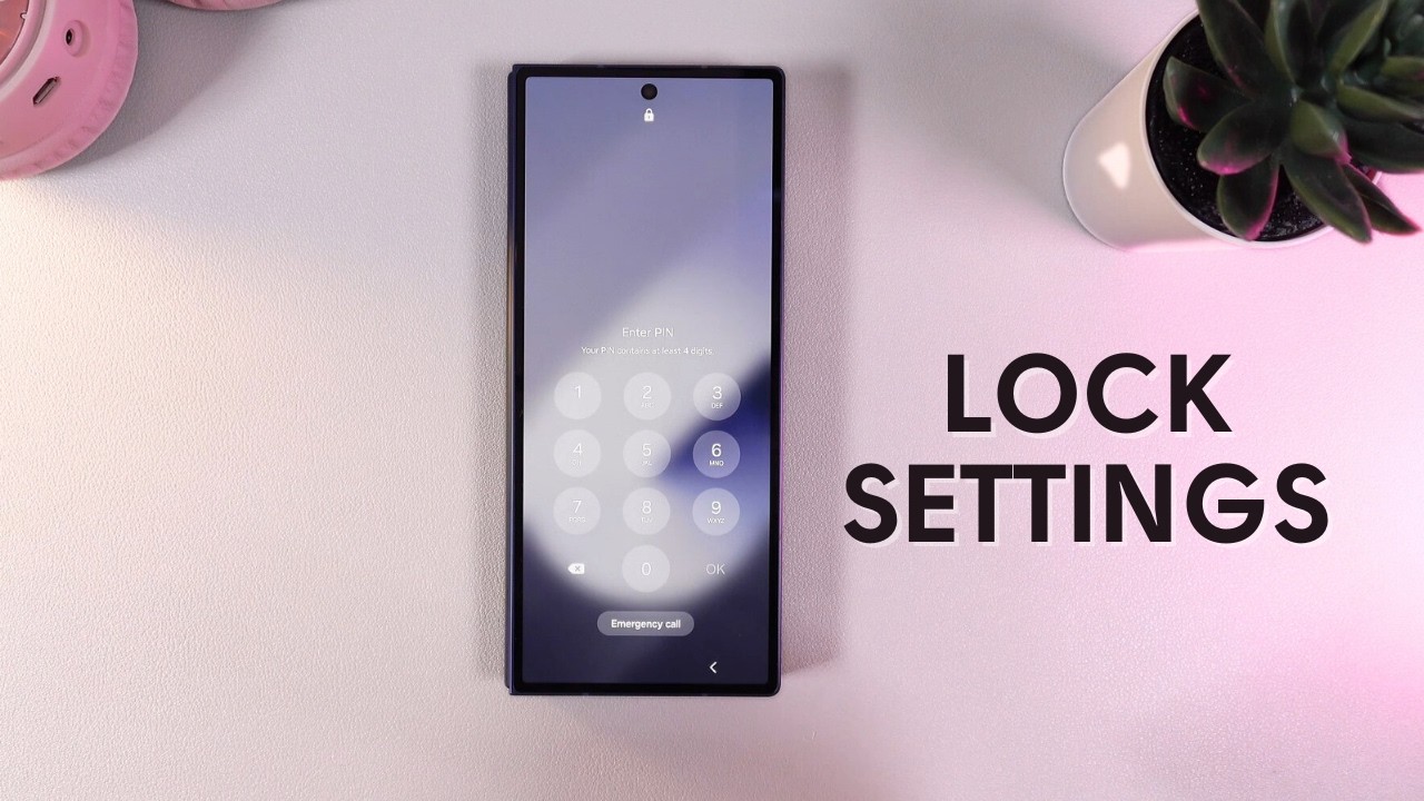 How to Enable/Disable Lock When Folded on Samsung Galaxy Z Fold 6 ...